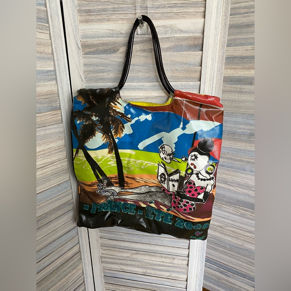 Lanvin Paris France 2009 Beach Tote